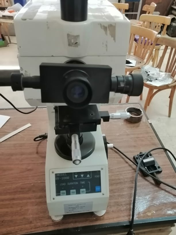 Vickers Hardness Machine.